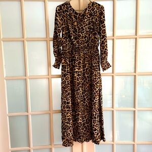 Ann Taylor Loft cheatah print dress size Sm/MED